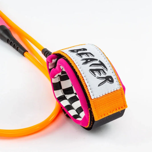 Catch Surf - Beater 6' Leash - Orange & Pink Surfboard Leashes Catch Surf