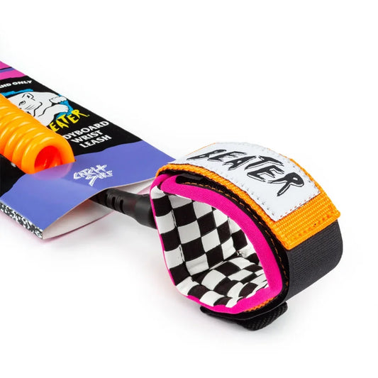 Catch Surf - Beater Bodyboard Leash - Orange & Pink Surfboard Leashes Catch Surf