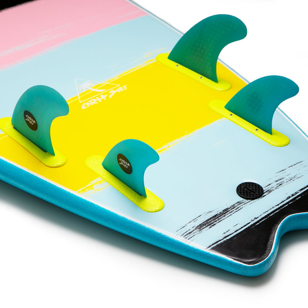 Catch Surf - Ultra Hi-Perf Quad Fin Kit - Cyan Surfboard Fins Catch Surf