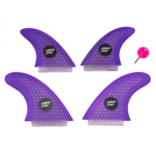 Catch Surf - Ultra Hi-Perf Quad Fin Kit - Purple Surfboard Fins Catch Surf