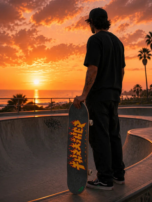 Mob Grip Griptape X Thrasher Monster Flame Griptape Mob