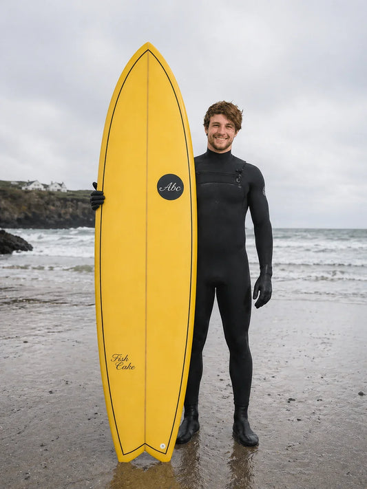 ABC Fishcake Surfboard Yellow 6'9" Fish ABC