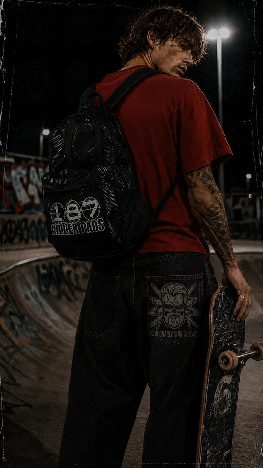 187 Killer Pads Skate Gear Mesh Breathable Backpack backpack 187 Killer Pads