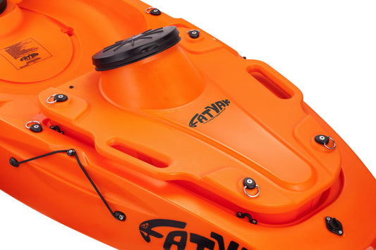 Kaddy Waterproof Storage Pod | Plastic Neutral | Orange | Secure & Dry Storage Pod Fatyak Kayaks