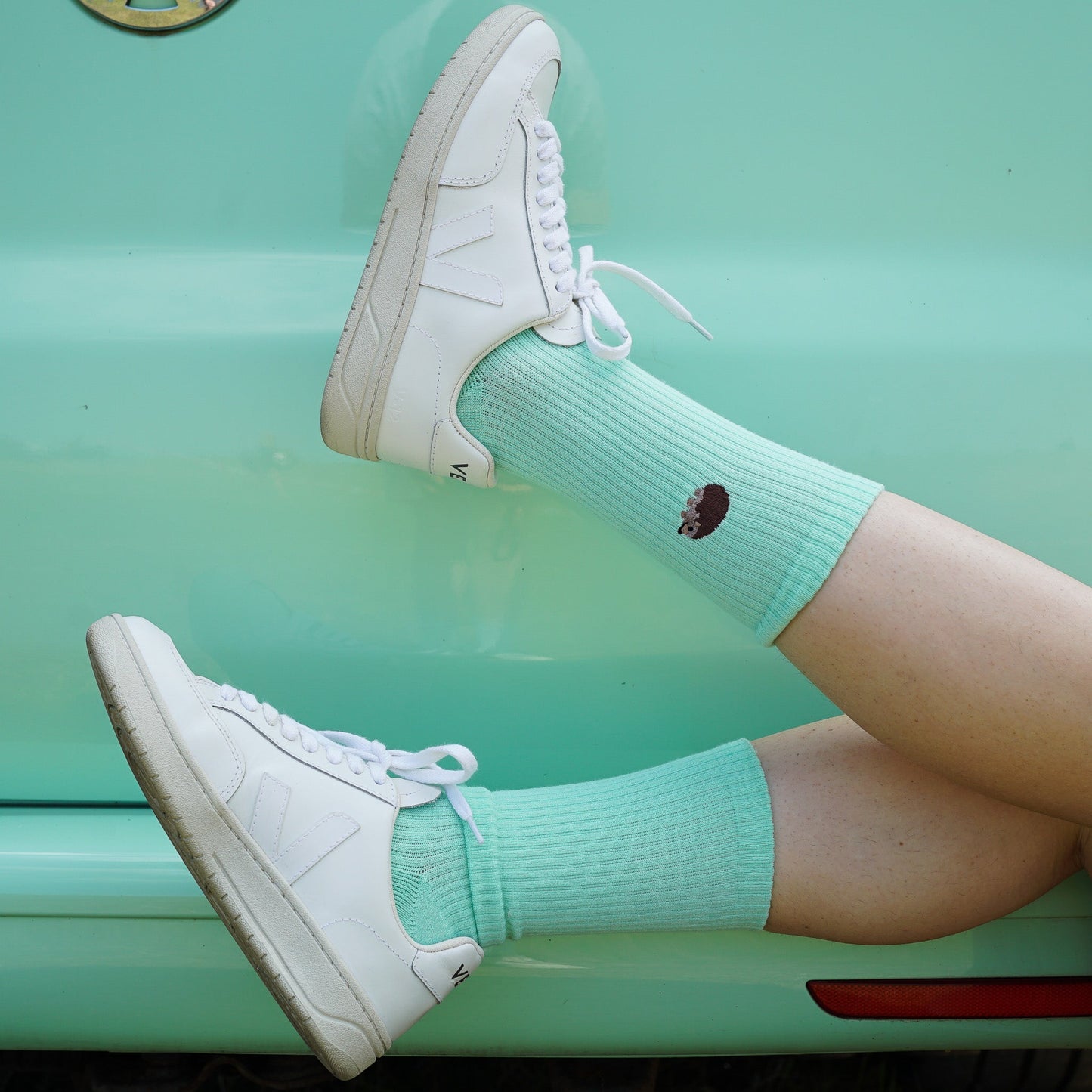 Save the Hedgehog Ribbed Bamboo Socks Socks Bare Kind
