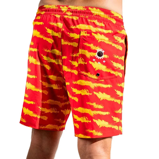 DaFin - Volley Shorts - Camo Red Boardshorts Satorial Supplies