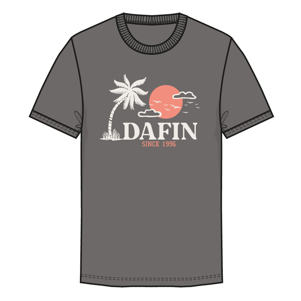 DaFin - Malibu T-Shirt - Charcoal T-Shirts Dafin Small