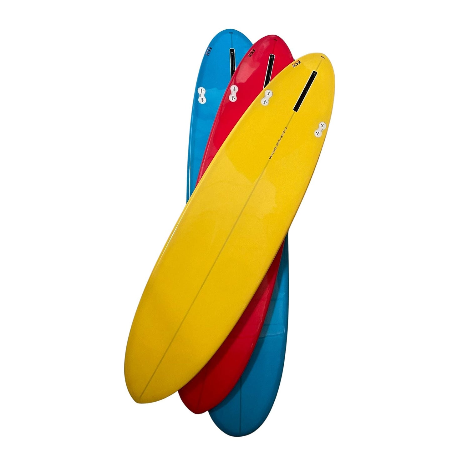 7ft 6 Forgotten Retro Mini Mal Surfboard in Gloss Tint Mid Length Mini Mal Circle One Surf