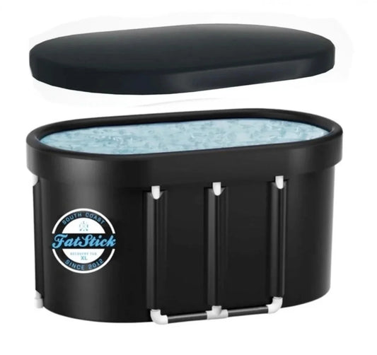 FatStick Recovery Ice Bath | Cold Water Therapy & Recovery Plunge Tub | Round/Oval Accessories/Bags FatStick Boards Oval XL Adult Long Ice Bath (120cm x 75 cm)