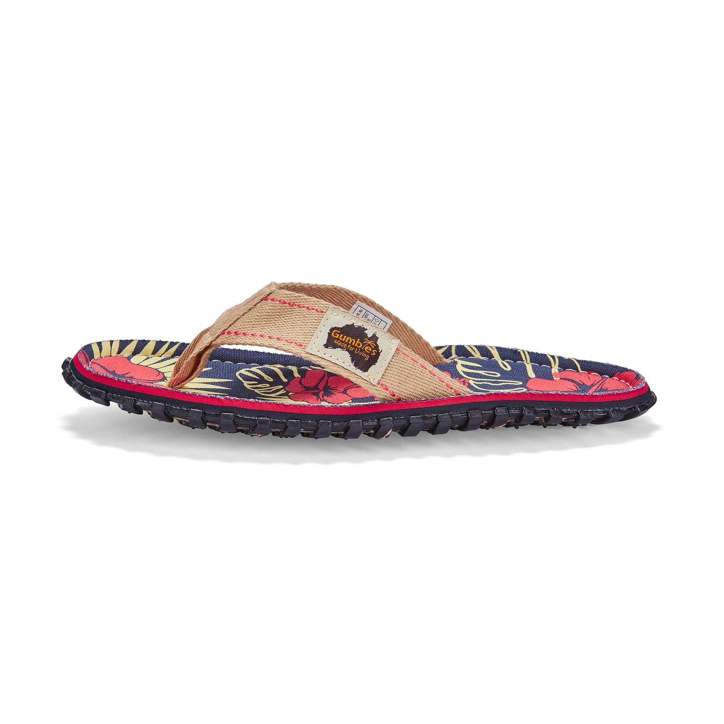 Islander Flip-Flops - Women's - Denim Hibiscus Islander Flip-Flops Gumbies