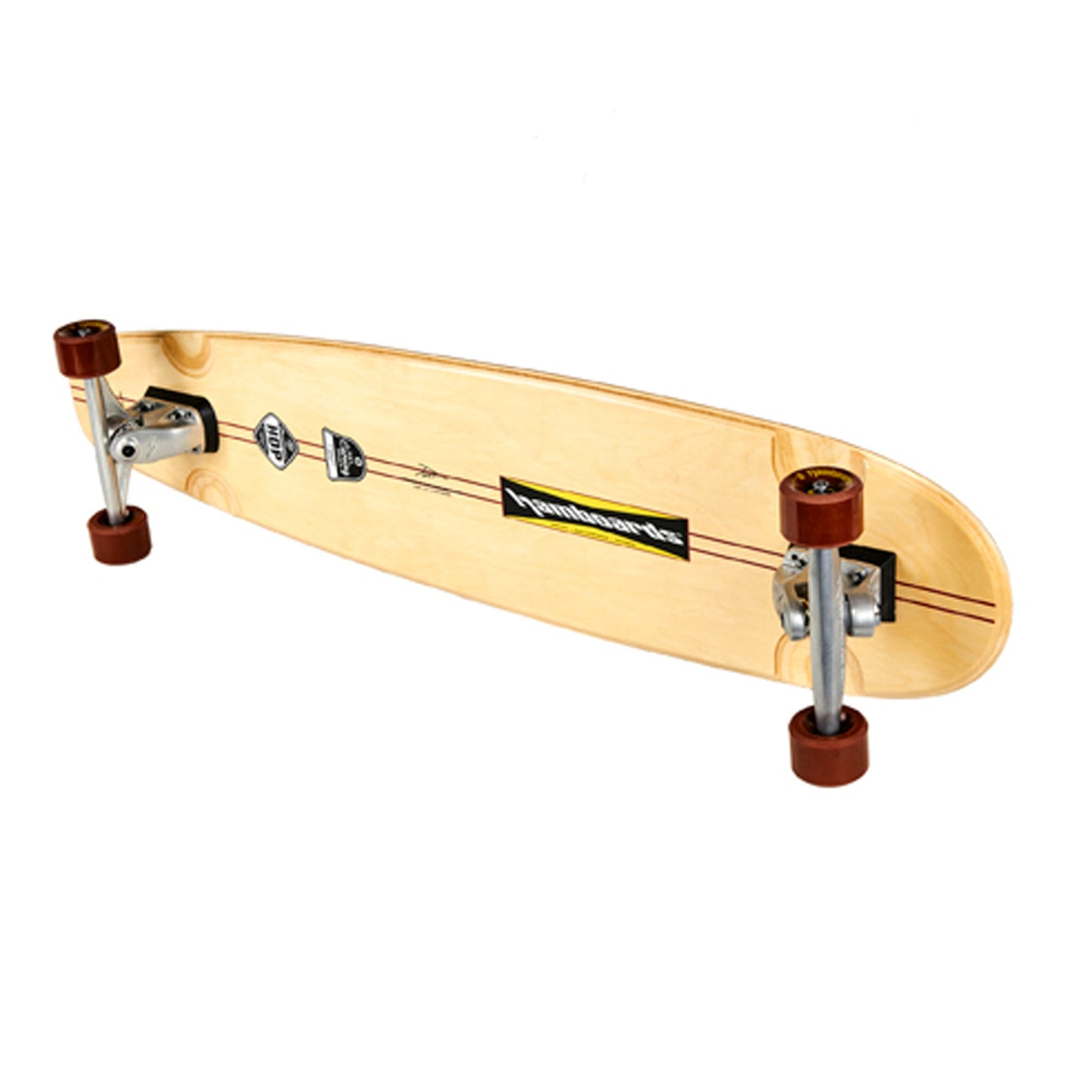 Hamboards - 45" The Huntington Hop - Orange/White Checkers Skateboards Hamboards