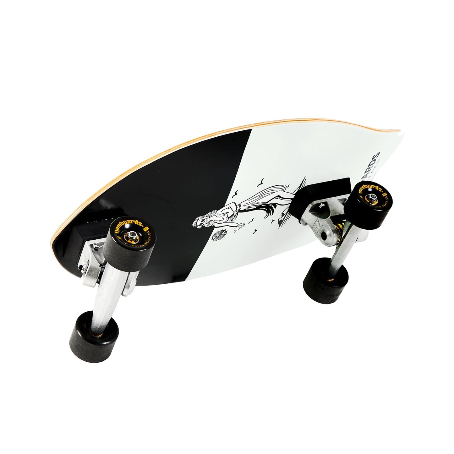 Hamboards - 26" The OC Twisted Fin - Hula Tan Skateboards Hamboards