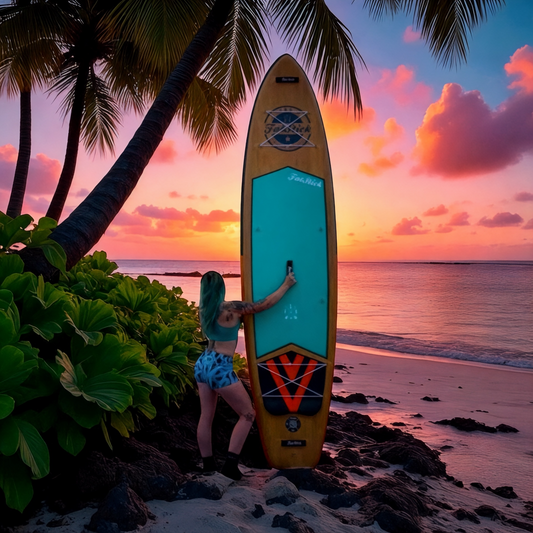 Wooden Menace 11'2 Inflatable Paddle Board | SUP With Seat SUPs FatStick Boards