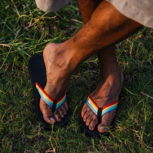 Indosole - Mens Flip Flops - Easy Living - Rainbow Sandals Indosole