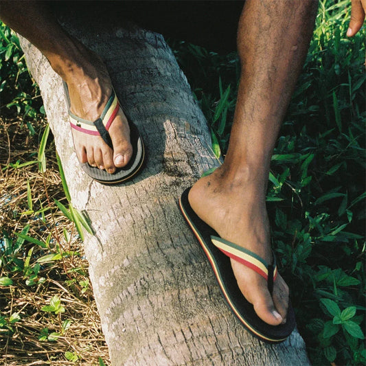 Indosole - Mens Flip Flops - Easy Living - Reggae Sandals Indosole