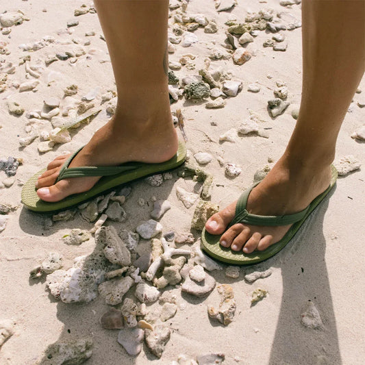 Indosole - Womens Flip Flops - Easy Living - Matcha Sandals Indosole