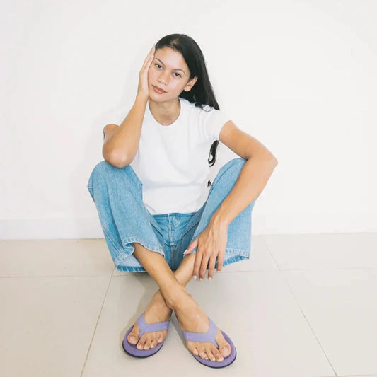 Indosole - Womens Flip Flops - Easy Living Lite - Purple Haze Sandals Indosole