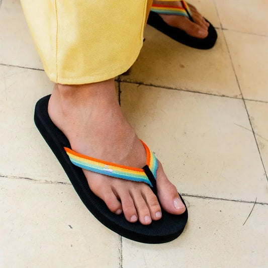 Indosole - Womens Flip Flops - Easy Living Lite - Rainbow Sandals Indosole