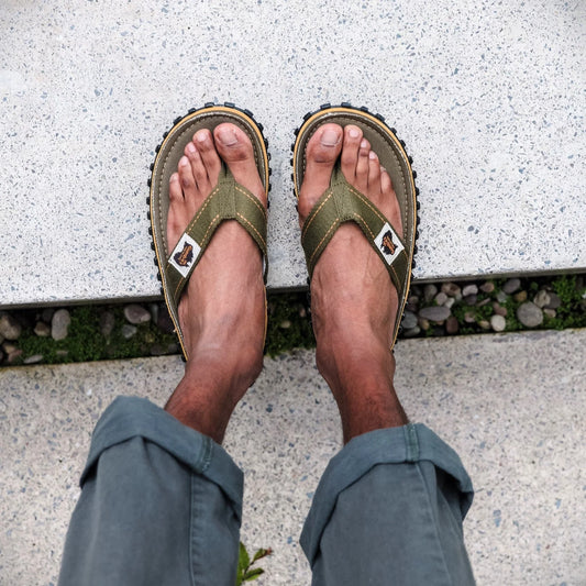Islander Flip-Flops - Men's - Classic Khaki Islander Flip-Flops Gumbies
