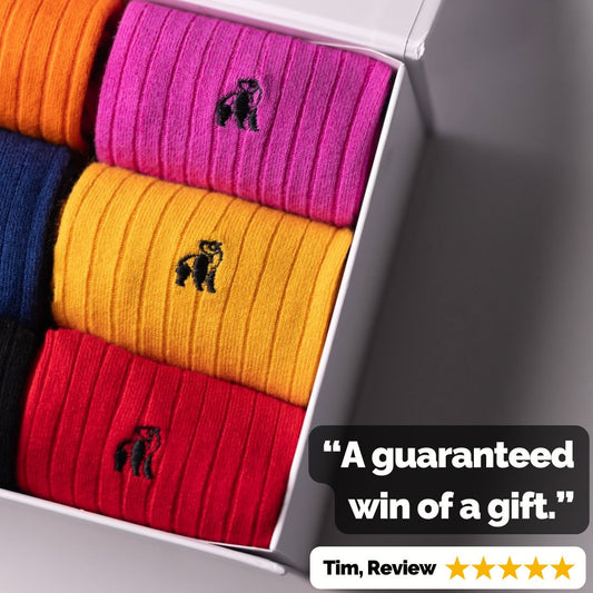 Build Your Own Bamboo Sock Gift Box – 6 Pairs Sock Gift Box Swole Panda