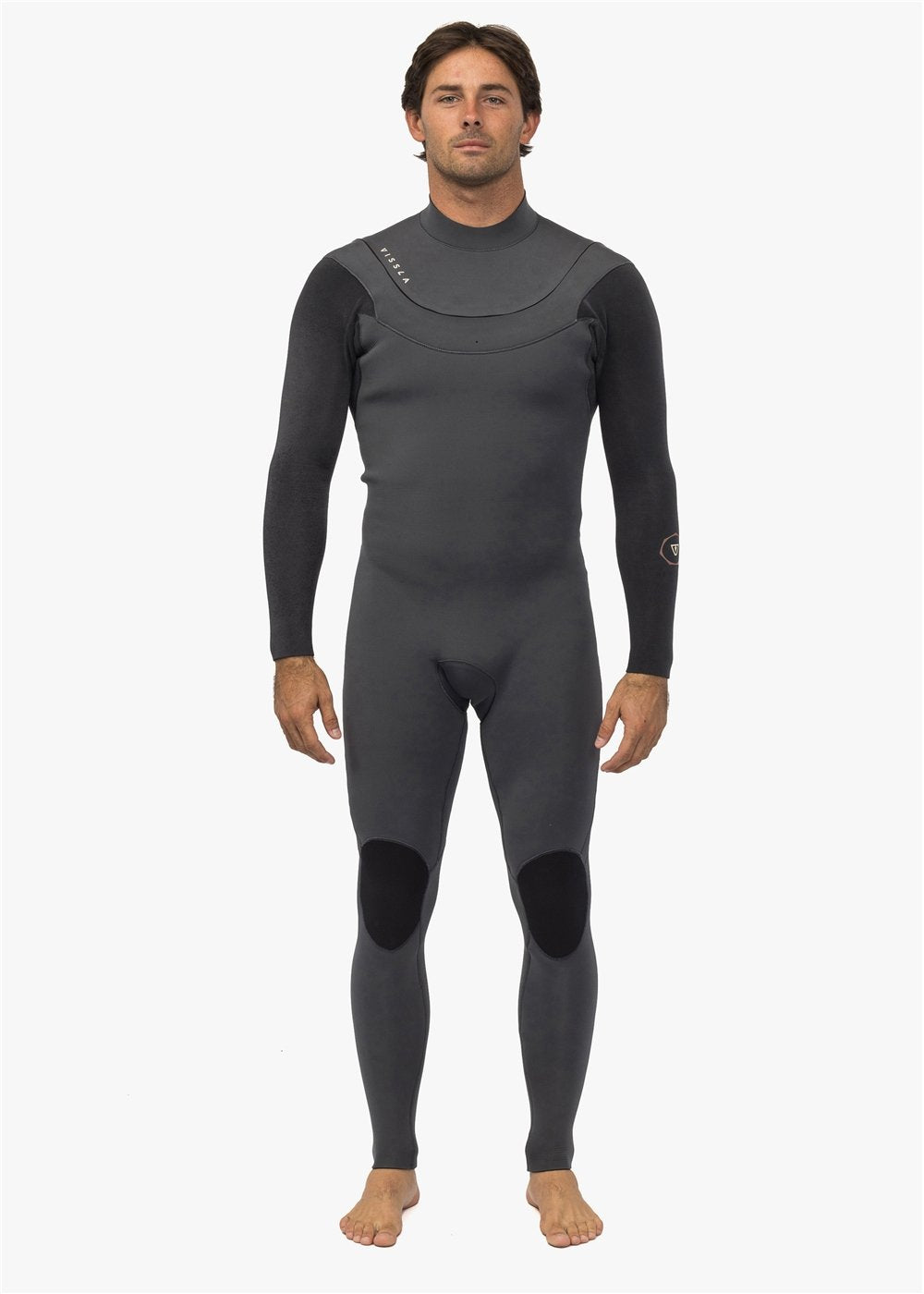 Vissla New Seas 4-3 U-Zip Wetsuit New Seas wetsuits Vissla graphite S