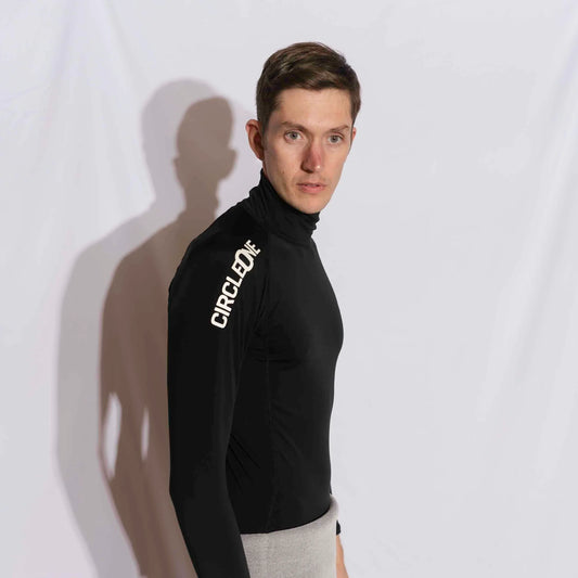 Mens LONG Sleeve Thermal Rash Vest - ICON Polypro Thermal Rash Vest Circle One Surf