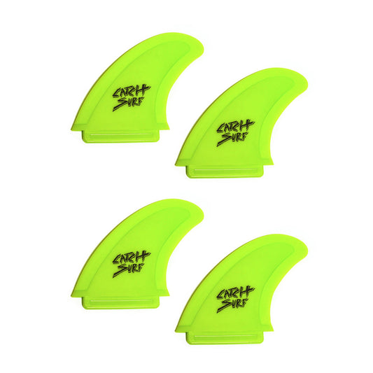 Catch Surf - Safety Edge Quad Fin Kit - Lime Surfboard Fins Catch Surf
