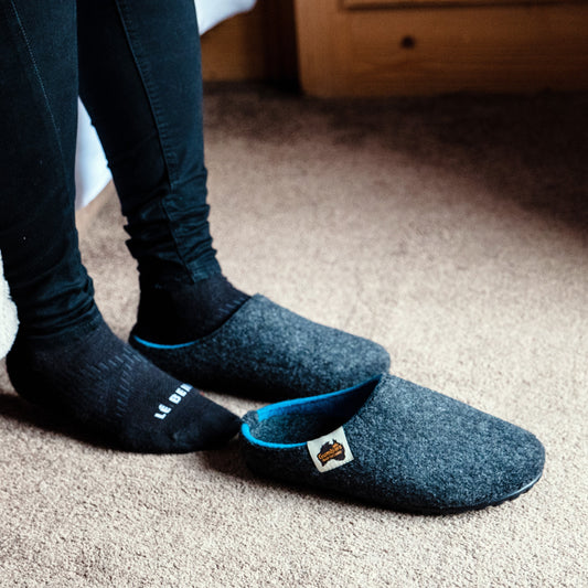 Outback - Women's - Charcoal & Turquoise Outback Slippers Gumbies