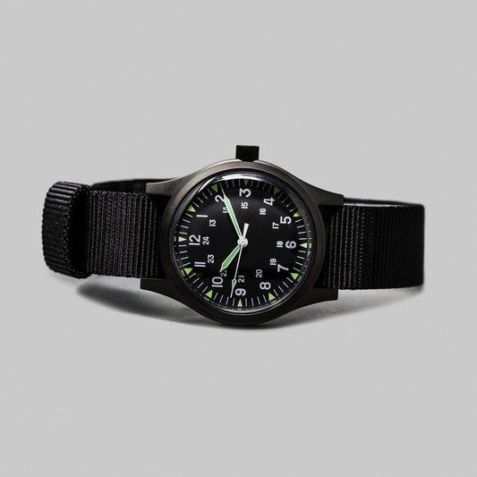 'Terrain Black' Cat.4 Field Watch (38mm) | Limited Edition watch Rotate North