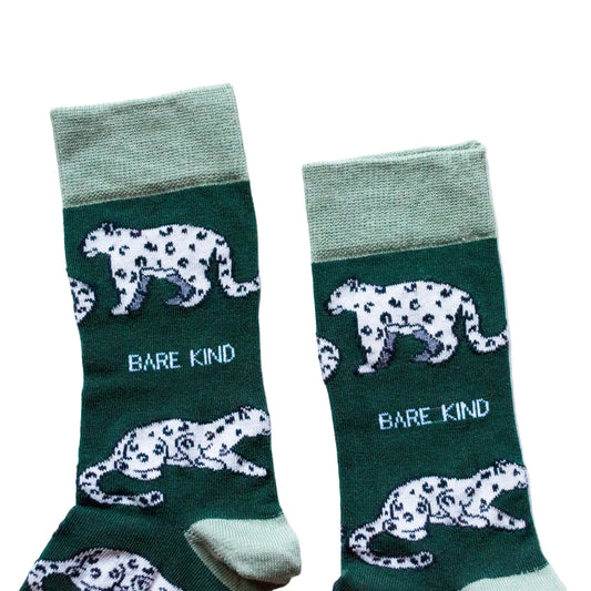 Save the Snow Leopards Bamboo Socks Socks Bare Kind