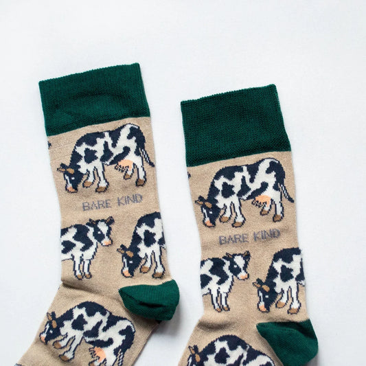Save the Cows Bamboo Socks Socks Bare Kind