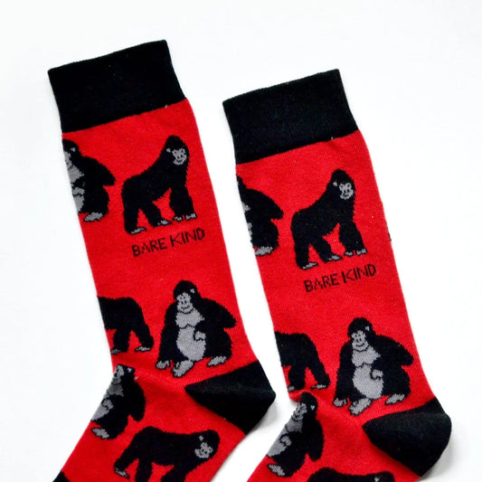 Save the Gorillas Bamboo Socks Socks Bare Kind