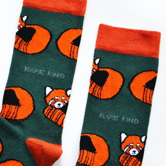 Save the Red Pandas Bamboo Socks Socks Bare Kind