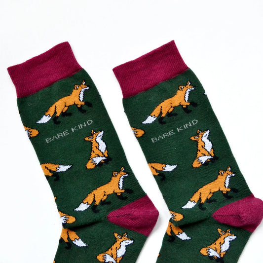 Save the Foxes Bamboo Socks Socks Bare Kind