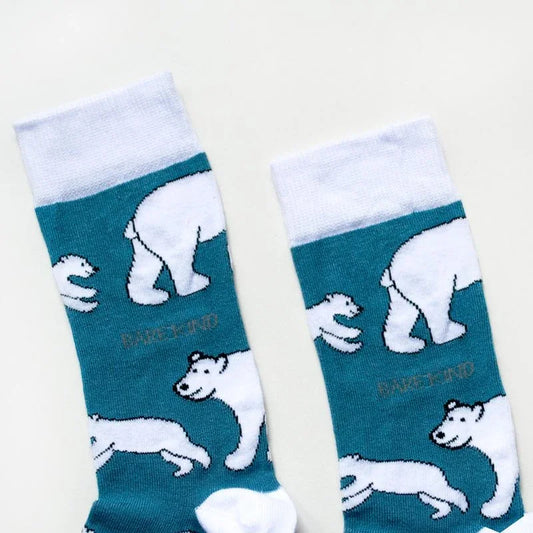Save the Polar Bears Bamboo Socks Socks Bare Kind