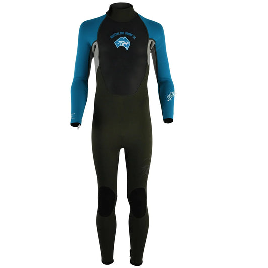 Kids 3/2mm Summer Wetsuit PULSE Full Length Kids Wetsuit Circle One Surf Blue S