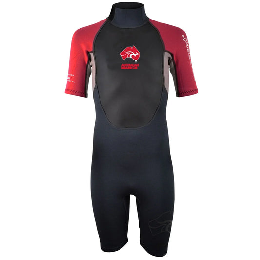 Kids 3/2mm Summer Wetsuit PULSE Shorty Kids Wetsuit Circle One Surf Red S