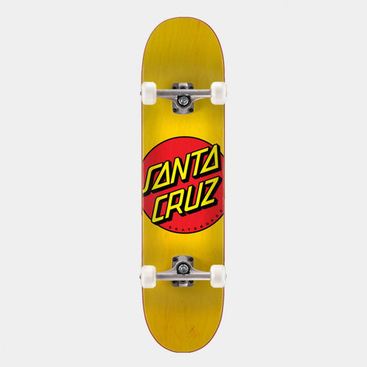 Santa Cruz Complete Skateboard Kit 7.75" Yellow Classic Dot w/ Bullet & Ricta Street Santa Cruz