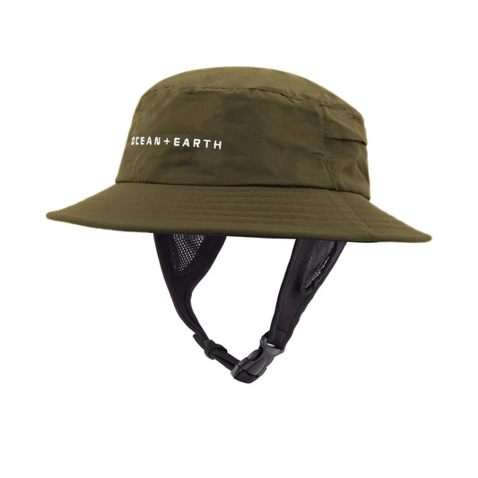 Ocean & Earth Mens Bingin Soft Peak Surf Hat Olive Surf Hat Ocean & Earth
