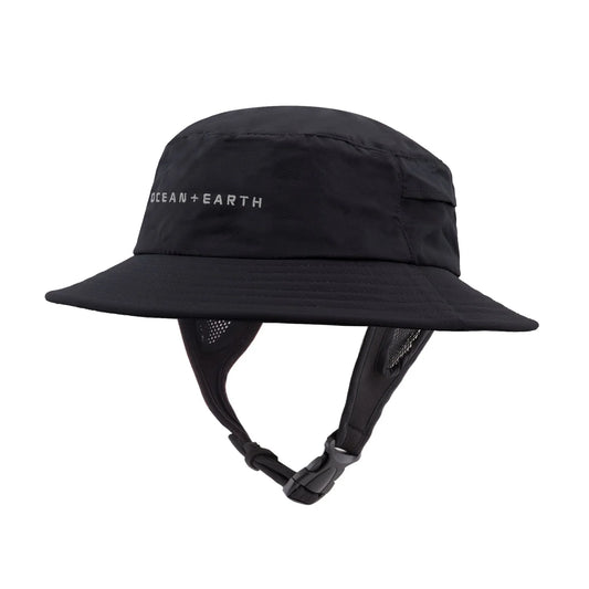 Ocean & Earth Mens Bingin Soft Peak Surf Hat Black Surf Hat Ocean & Earth