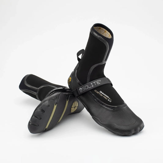 3mm Custom Pro 2.0 Watersport Boots Wetsuit Hoods, Gloves & Boots Solite Boots UK US 5 | UK 4 Black/Gum