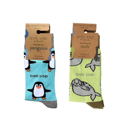 The Belly Sliding Bamboo Socks Duo Socks Bare Kind