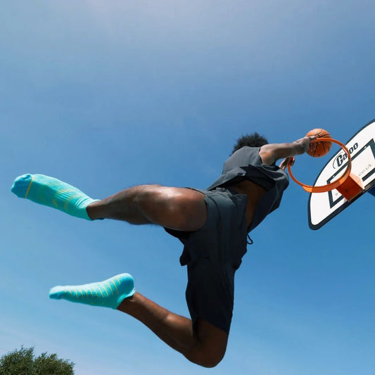 Blue Performance Trainer Socks Socks Swole Panda