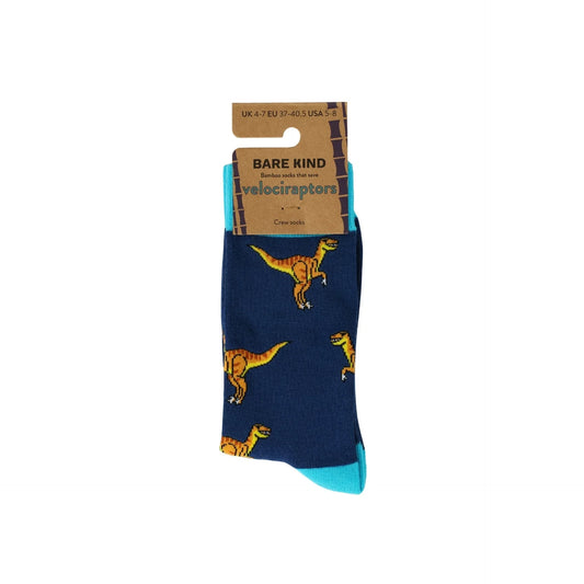 Save the Velociraptors Bamboo Socks Socks Bare Kind