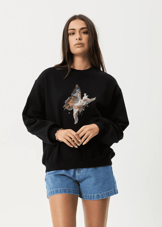 AFENDS Pixie Recyled Crew Neck Jumper ladies sweater AFENDS