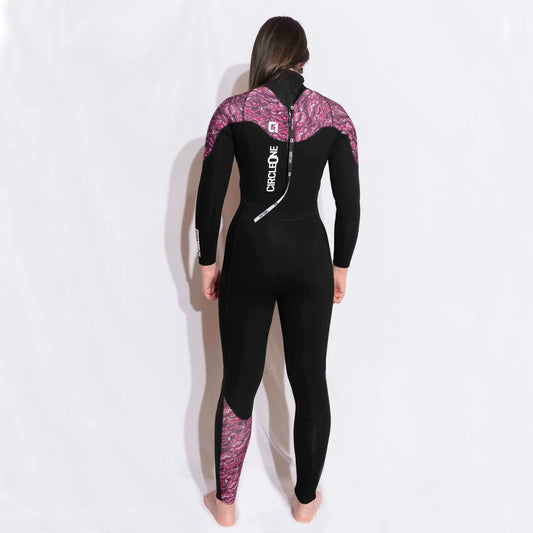 Womens 5/4mm Winter Wetsuit KONA GBS Back Zip Womens Wetsuit Circle One Surf