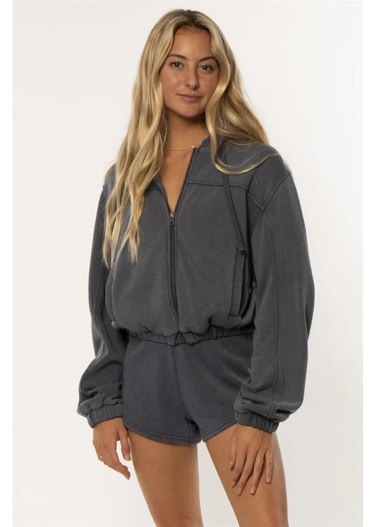 Sisstrevolution Thrill Ls Fleece Top ladies hood Sisstrevolution Starlight XS