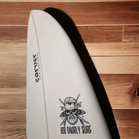 Bob Gnarly Surf Board Sticker - Bob Gnarly Surf