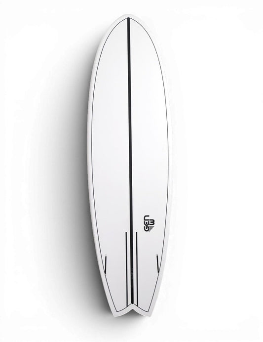 Cortez Prism Cubin Surfboard White 6'9" Fish Cortez