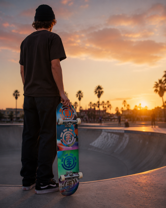 Element Complete Quadrant Flowers skateboard Element